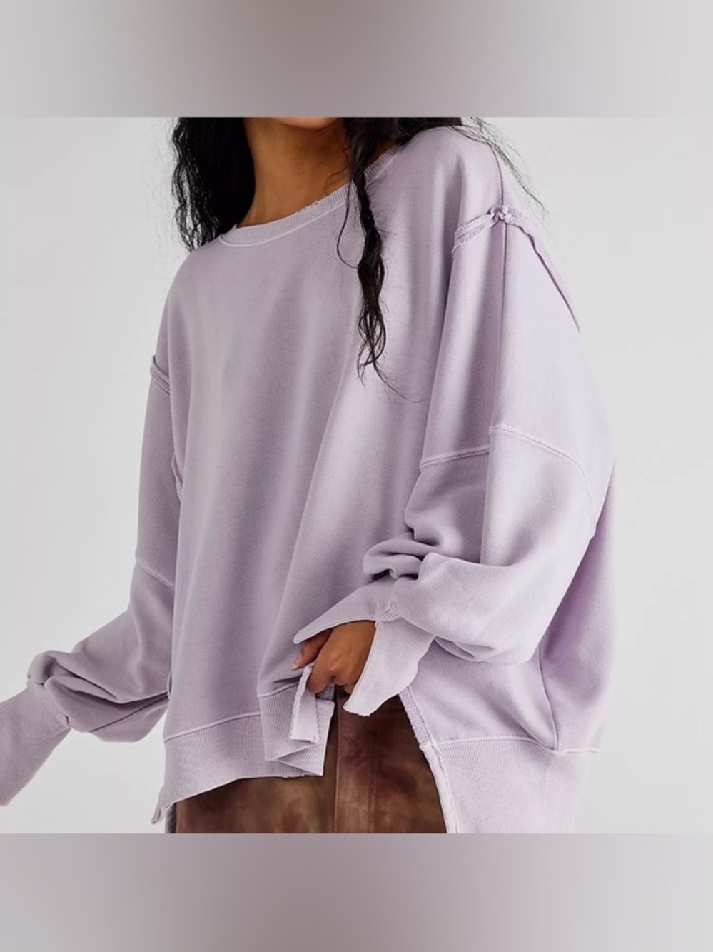 We The Free in Camden Sweatshirt Soft Lavender